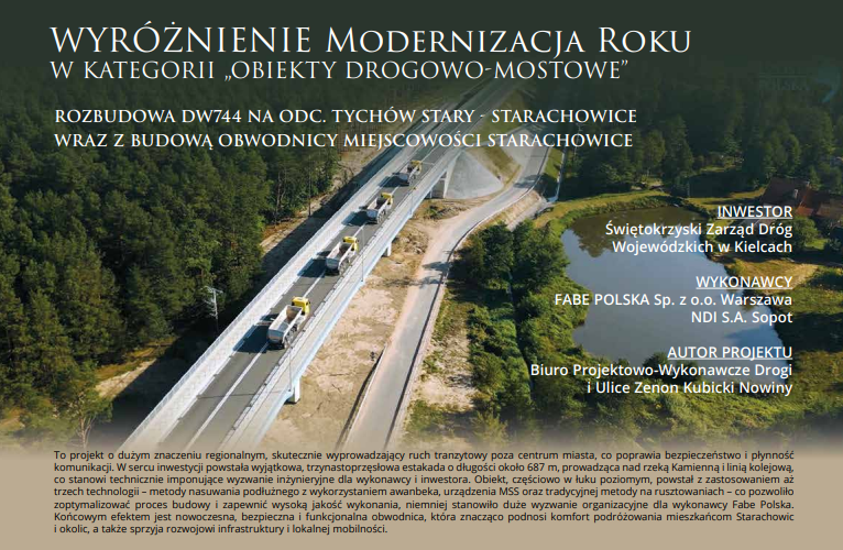 Wyróżnienie Modernizacja Roku